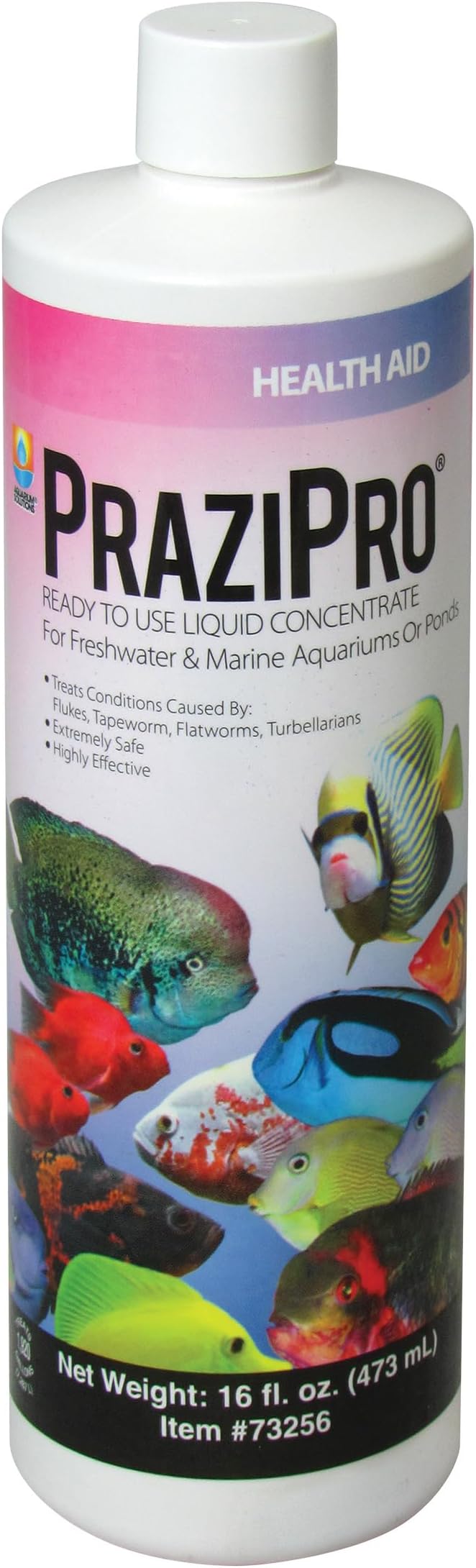 Aquarium Solutions® Liquid PraziPro® 16 o.z., Parasite Treatment for Aquarium Fish