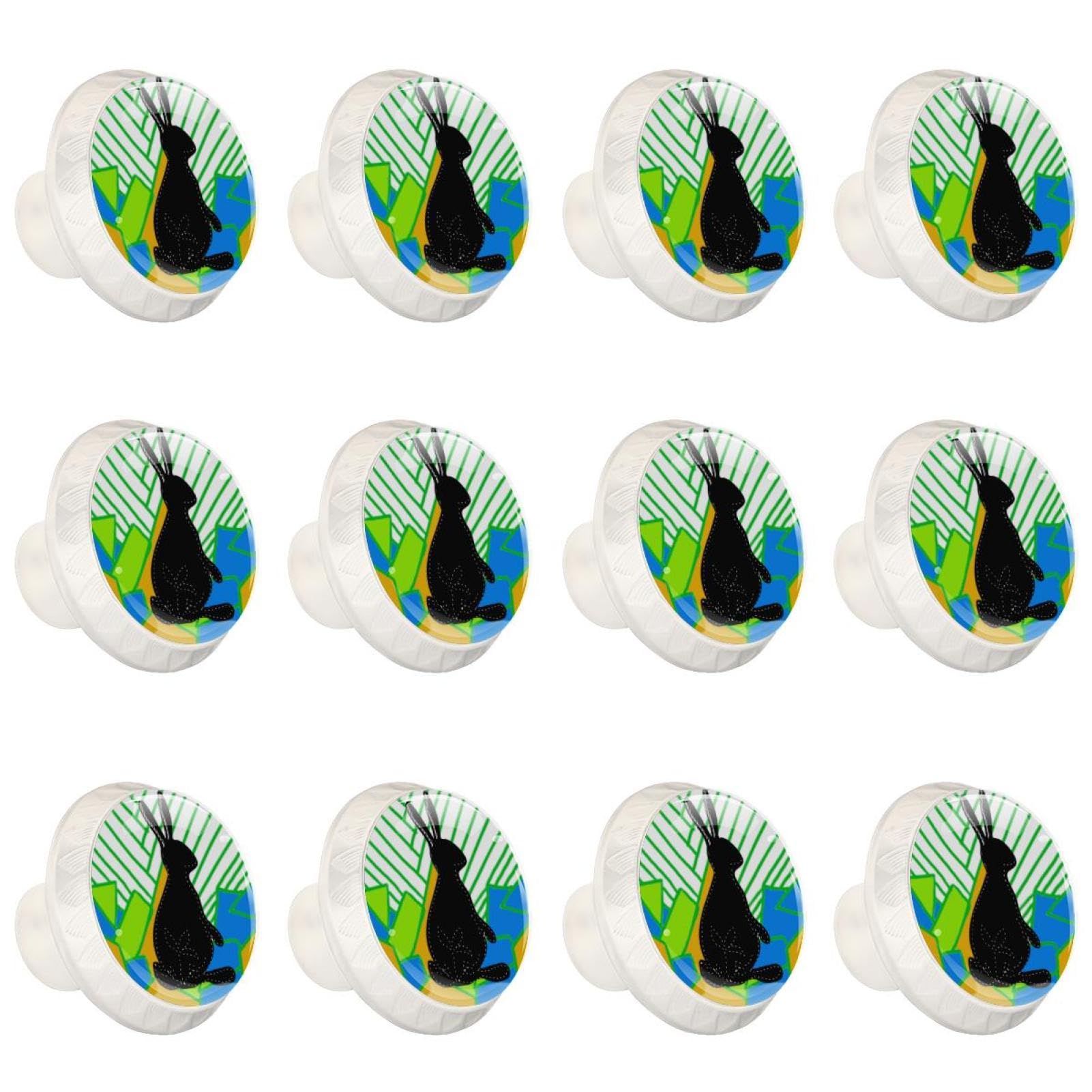 Boutons de tiroir en cristal lapin pour rénover un meuble usé facilement