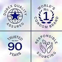 Vista 5 de Durex Air Condoms, Extra Thin, Transparent Natural Rubber Latex Condoms for Men, Regular Fit, FSA & HSA Eligible, 24 Count