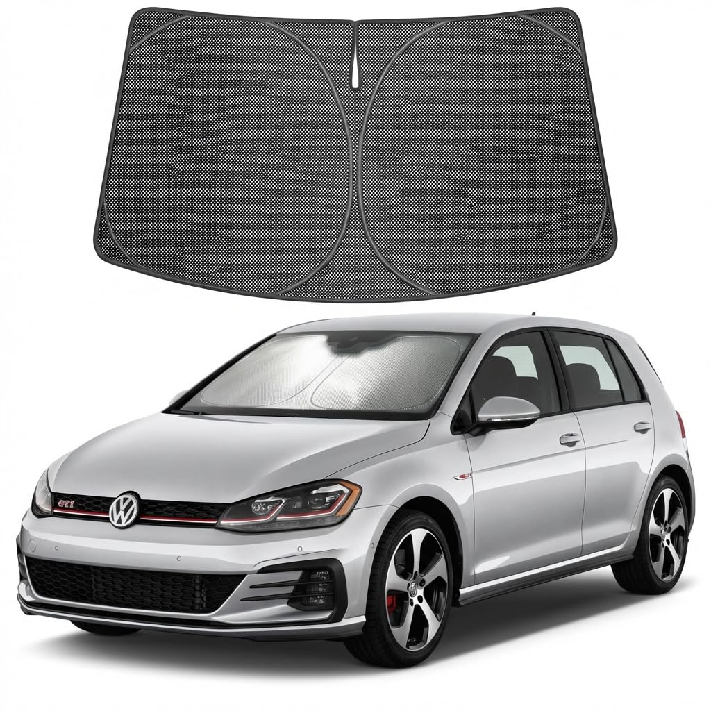 Proadsy Custom Fit 2022-2026 VW Golf GTI Windshield Sun Shade, Blocks Heat