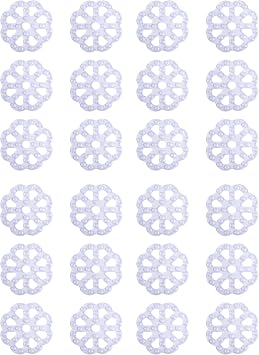 Kenney KN61549 Vinyl Bath Treads with Suction Cups for Use Inside The Bathroom Shower, 5" L x 5" W, Clear Pack of 4