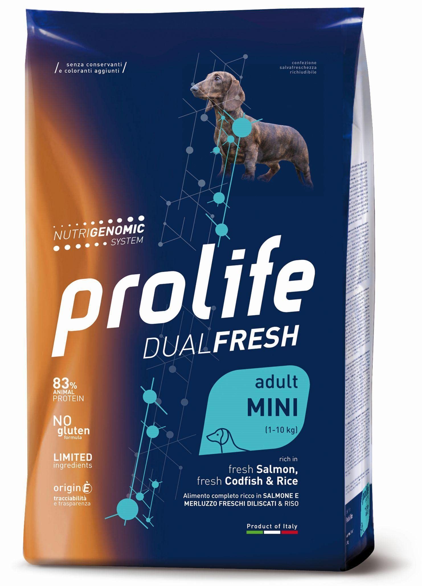 Prolife Dual Fresh Salmón Fresco Y Bacalao Comida Húmeda Para Perros Adultos De Razas Pequeñas Sobre 100g