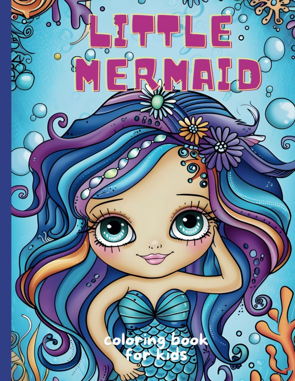Little Mermaid: Coloring book for kids