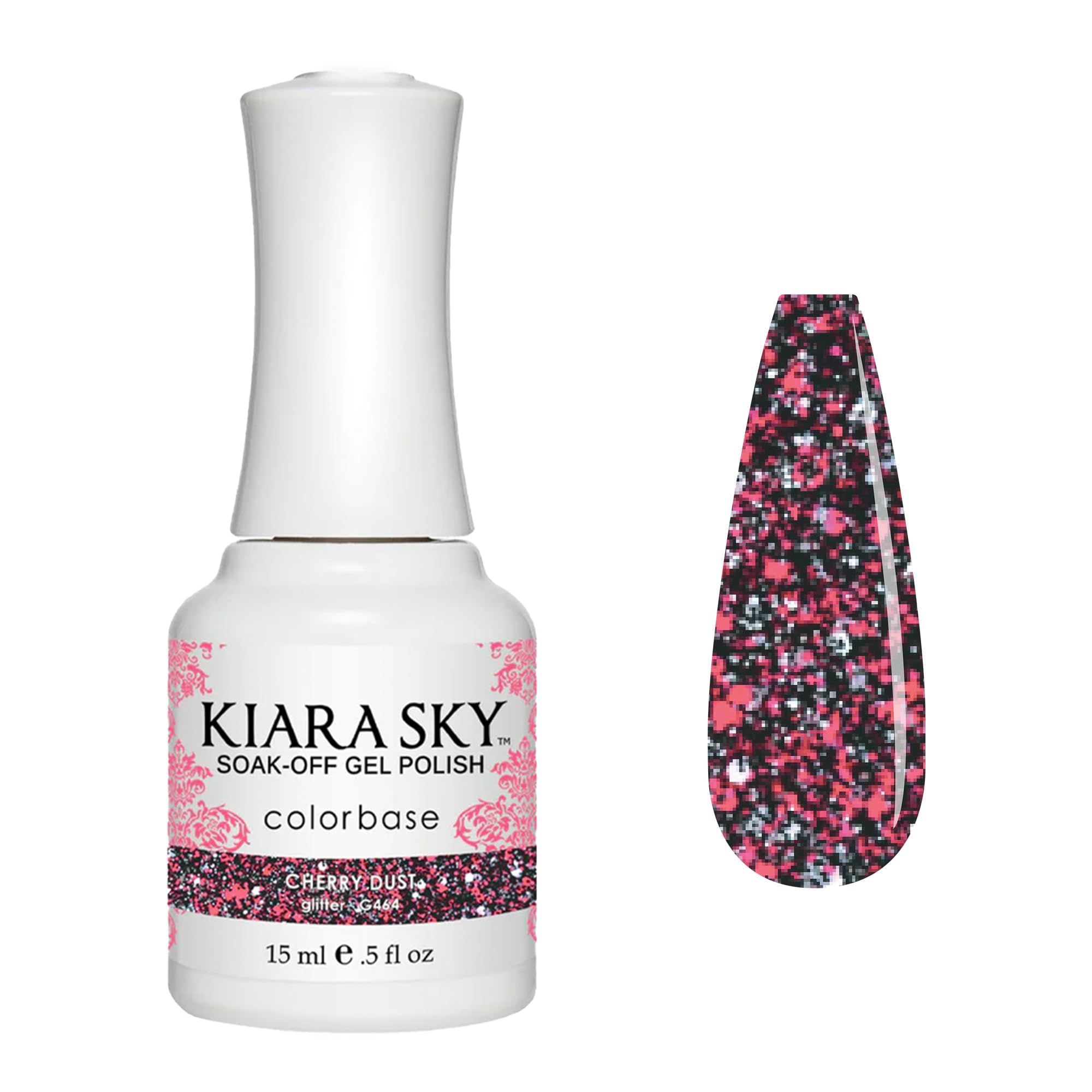 Kiara Sky Soak Off Gel Nail Polish 0.5 fl oz, CHERRY DUST (G464)