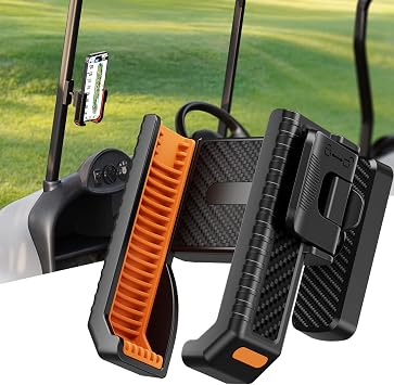 TODI Magnetic Golf Cart Phone Holder Mount, 360 Rotation Golf Cart Accessories for Men Golfers, Universal Phone Clamp, Golf Gifts for Men Dad Him, EZGO Club Car Yamaha