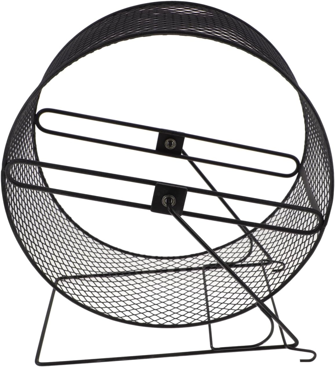 Mikikit Silent Hamster Running Wheel with Rack 11.02X10.23X5.90In Small Animal Exercise Toy for Hedgehogs Squirrels and Guinea Pigs Indoor Fitness