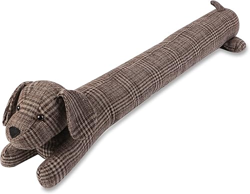 Miniatura 8 de 91,4 cm 1,36 kg Tope resistente para debajo de la puerta, bloqueador decorativo de tiro de puerta insonorizado, protector de tiro para ahorro