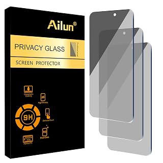 Ailun Privacy Screen Protector for iPhone 16 Plus/ 15 Plus/ 15 Pro Max 6.7 Inch 3 Pack Tempered Glass Anti Spy Private - Amazon product rated Grade A
