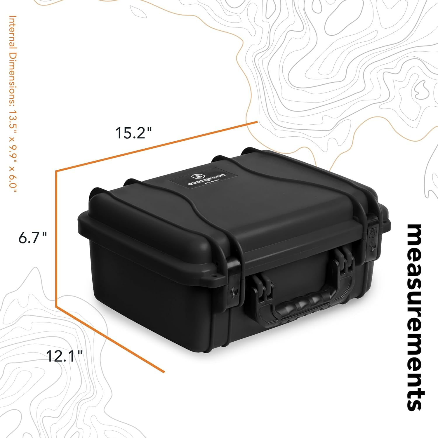 Seahorse 520 Heavy Duty Protective Dry Box Case with Accuform Foam - TSA Approved/Mil Spec / IP67 Waterproof/USA Made for Cameras, Action Cameras, Firearms, Camping, Kayaks
