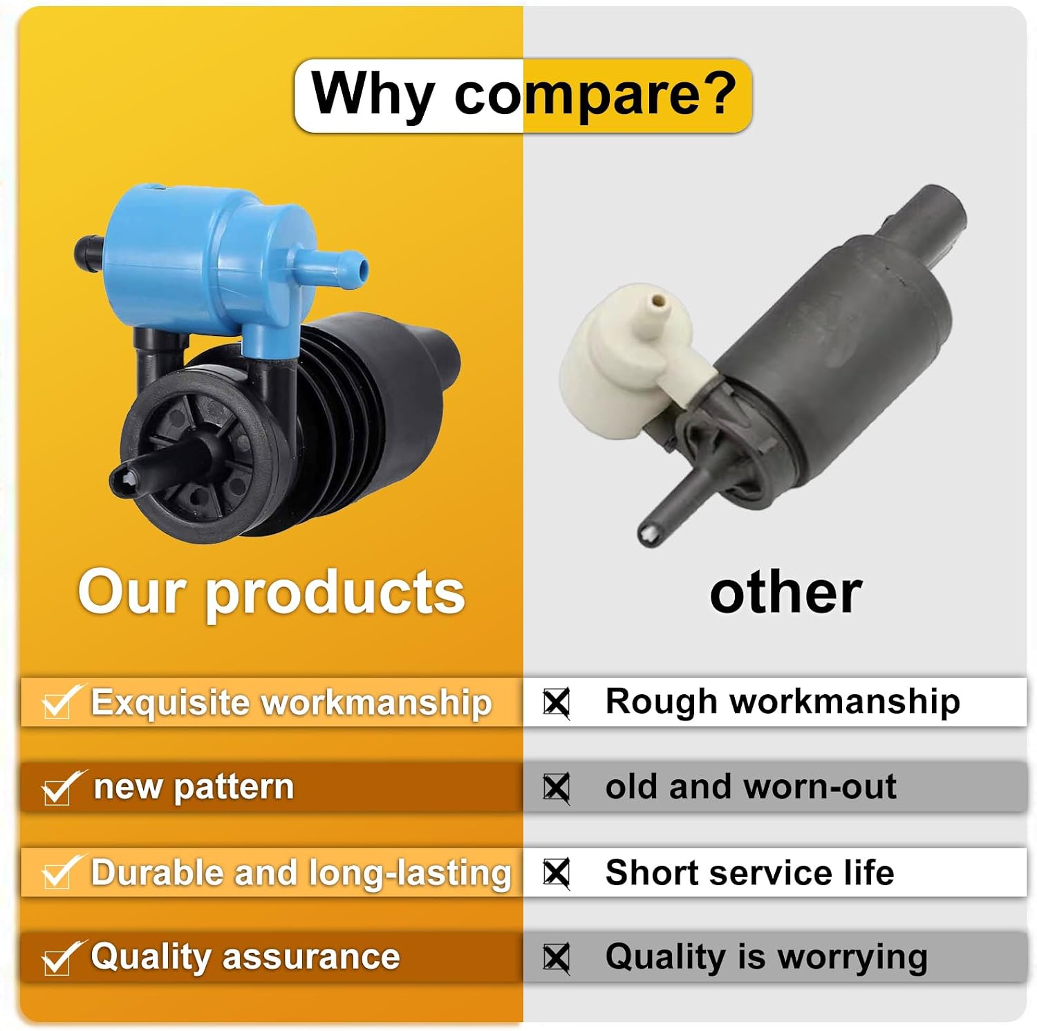 Windshield Washer Pumps For Audi For Volkswagen 2004-2010 For BMW 2014-2020 For Mercedes-Benz For Land Rover 2007-2015 For MINI 2007-2016 Re# 67128377987 2108691021 1T0955651A 1J6955651 00038V001000