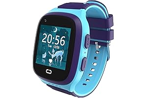 Waterproof Kids Smart Watch with 4G Cellular and GPS Tracking for Safety