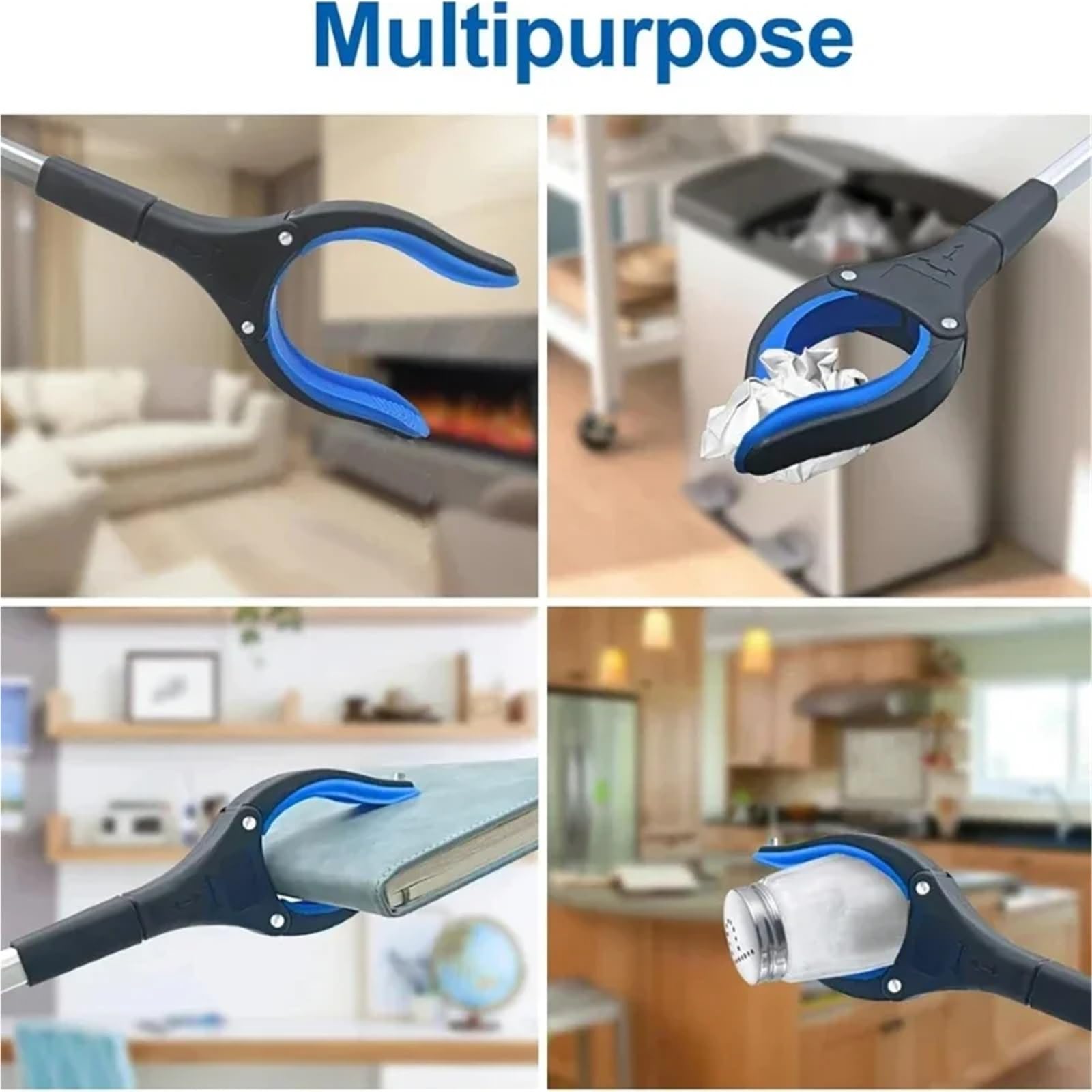 Extensor de Pinza Plegable, Herramientas manuales, recogedores de Basura, Herramientas de Recogida de Basura largas y prácticas(5 pcs Blue)