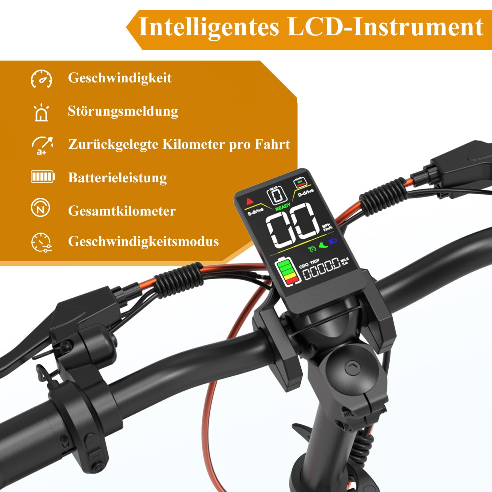 JOYOR E Scooter mit Straßenzulassung ABE, Maximale Reichweit 100km, 500W Motor Faltbarer Elektroroller, 10 Zoll E Roller