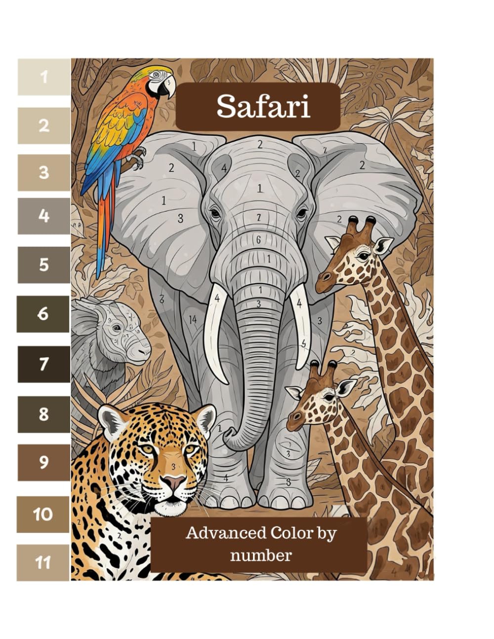 Advanced Color by number: Animals edition