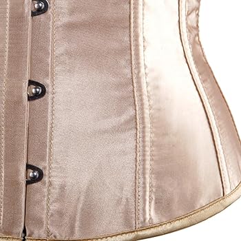 Hengzhifeng Women's Gothic Classic Satin Lace Up Boned