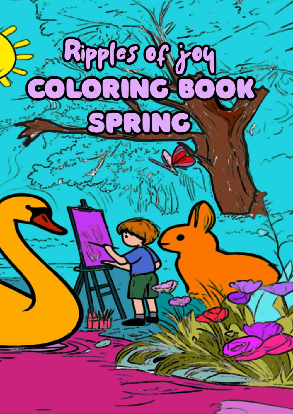 Ripples of Joy coloring book spring