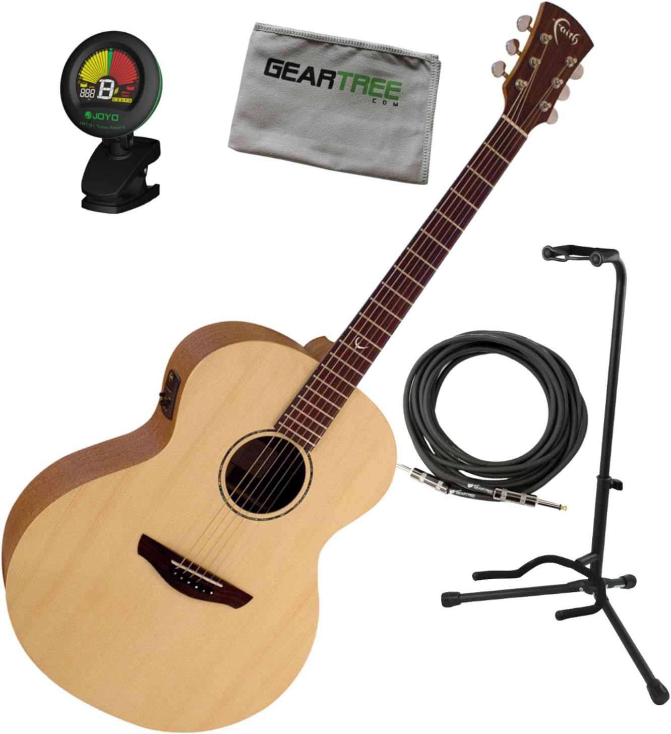FKNE Neptune Naked Series Spruce/Mahogany Acoustic Electric Guitar
