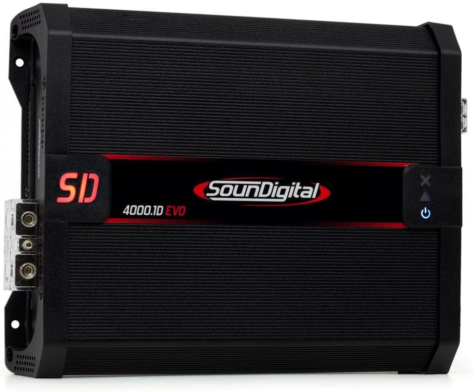 SD40001DEVO2 Ω 4000W Rms, 2 Ohms, 1 Channel Subwoofer Amplifier