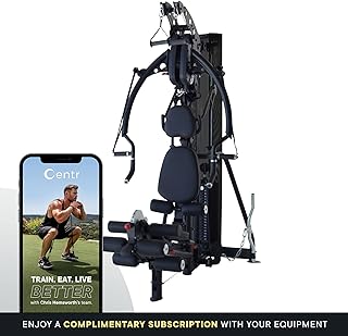 Inspire Fitness M3 Home Gym with Built in Crunch Bench - Total Body Multi Gym for Legs, Arms, Chest & Back - Smooth Full Body Workout Machine with LAT Bar, Easy Curl Bar, Fly Handles & Ankle Strap