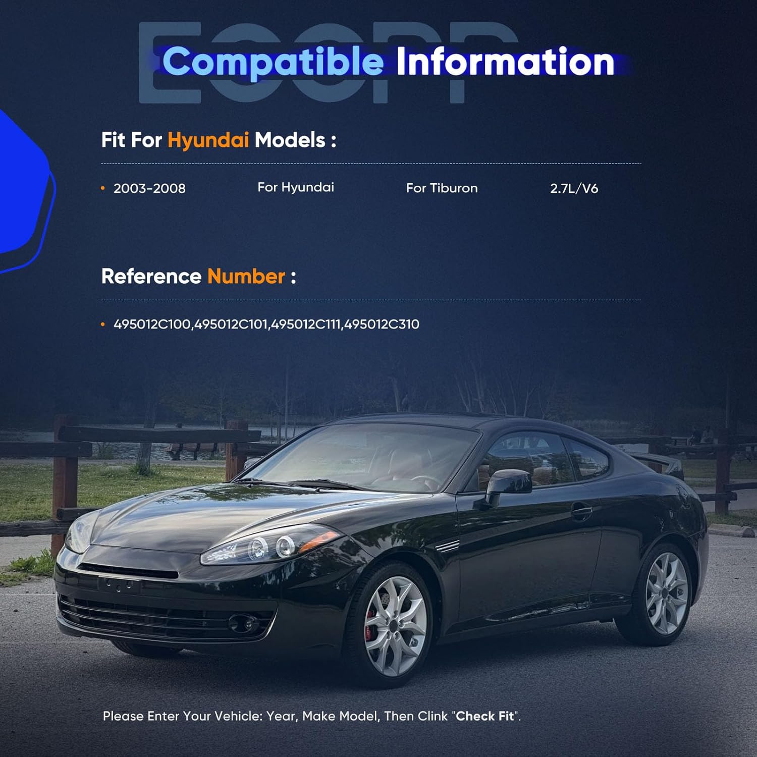 ECCPP CV Axle Shaft Assembly fit for Hyundai Tiburon 2.7L