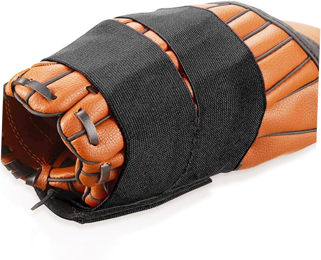 4pcs Elastic Glove Wraps for Baseball and Softball Fixing Bands to Maintain Shape and Support Pocket Formation Durable High-Elasticity Straps
