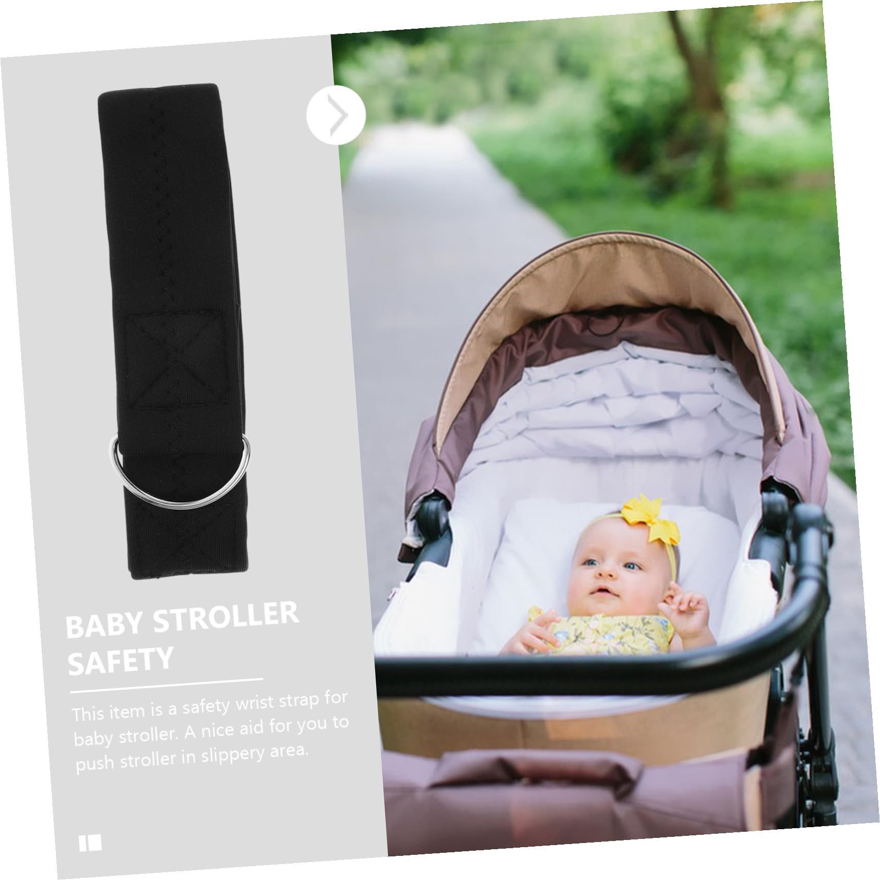 Bracelet de Sécurité pour Poussette Néoprène Antidérapant Sangle Poignet pour Poussette et Chariot de Chute pour Garçon Fille