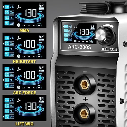 Miniatura 7 de SSIMDER - Soldador de varilla, soldadura ARCLIFT TIG 2 en 1, inversor IGBT de doble voltaje de 110 V220 V, máquina de soldadura portátil con