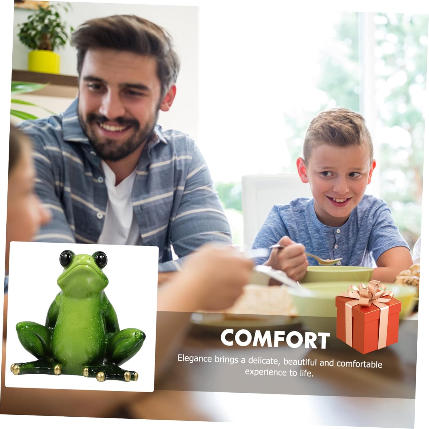 Ciieeo Resin Craft Frog Wine Rack Decorative Bottle Shelf Tabletop Single Space-Saving Wine Storage