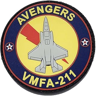 VMFA-211 Wake Island Avengers F-35 PVC Patch â€“ Hook and Loop