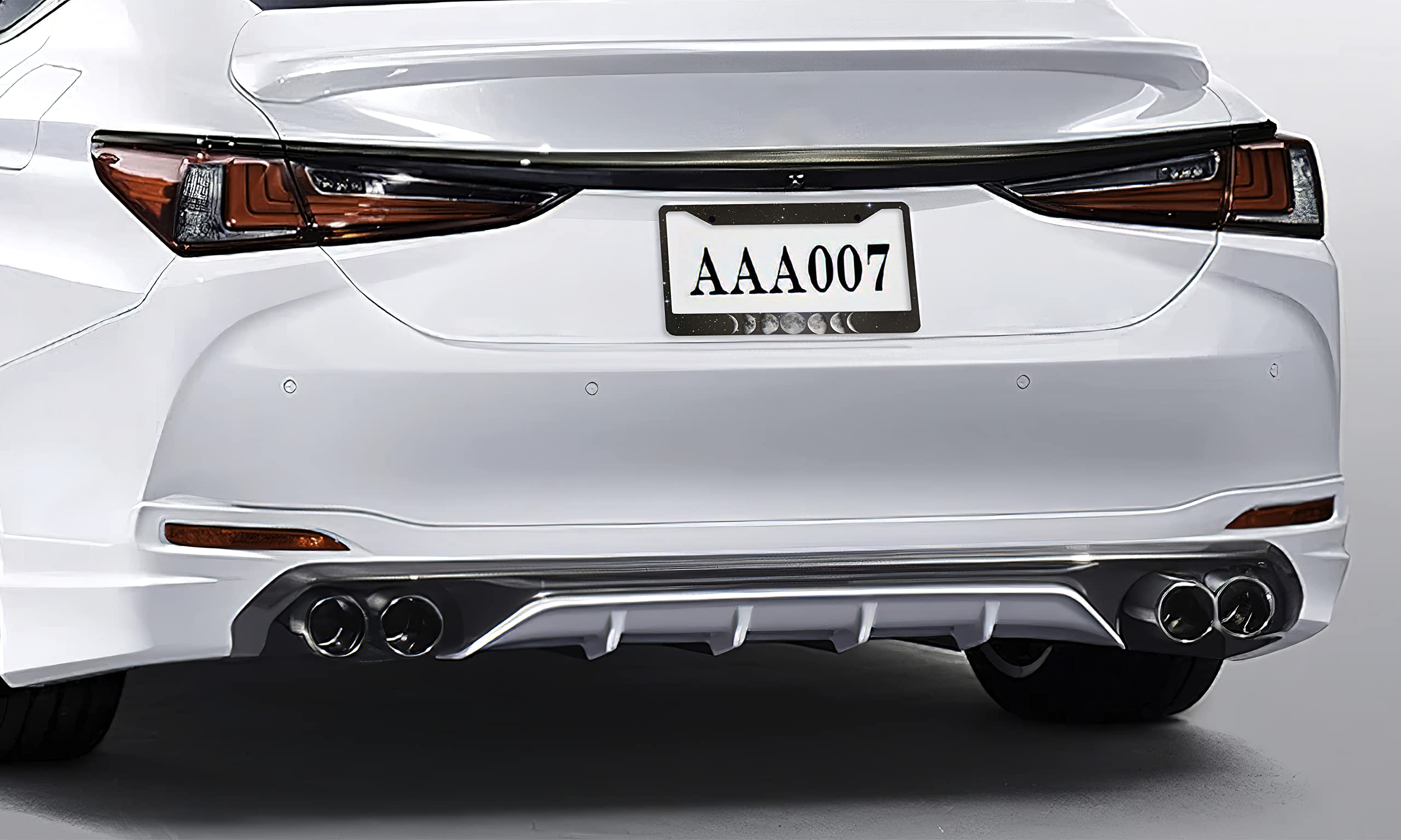 Larkverk License Plate Frame Decorative Aluminum Car Tag Cover Frames Stainless Metal License Plate Holder for Women Men Auto Accessories 2 Holes US Standard 12''x6''