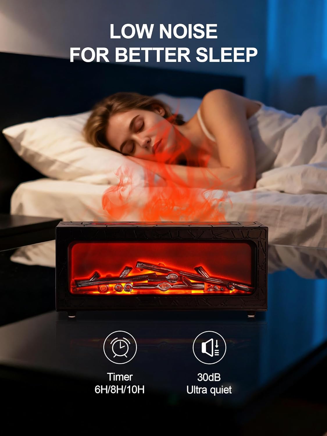 250ml Essential Oil Diffuser, 7 Colors Aromatherapy Diffuser, Scent Aroma Humidifier with Timer, Use for Home, Office, Bedroom, Yoga (Black)