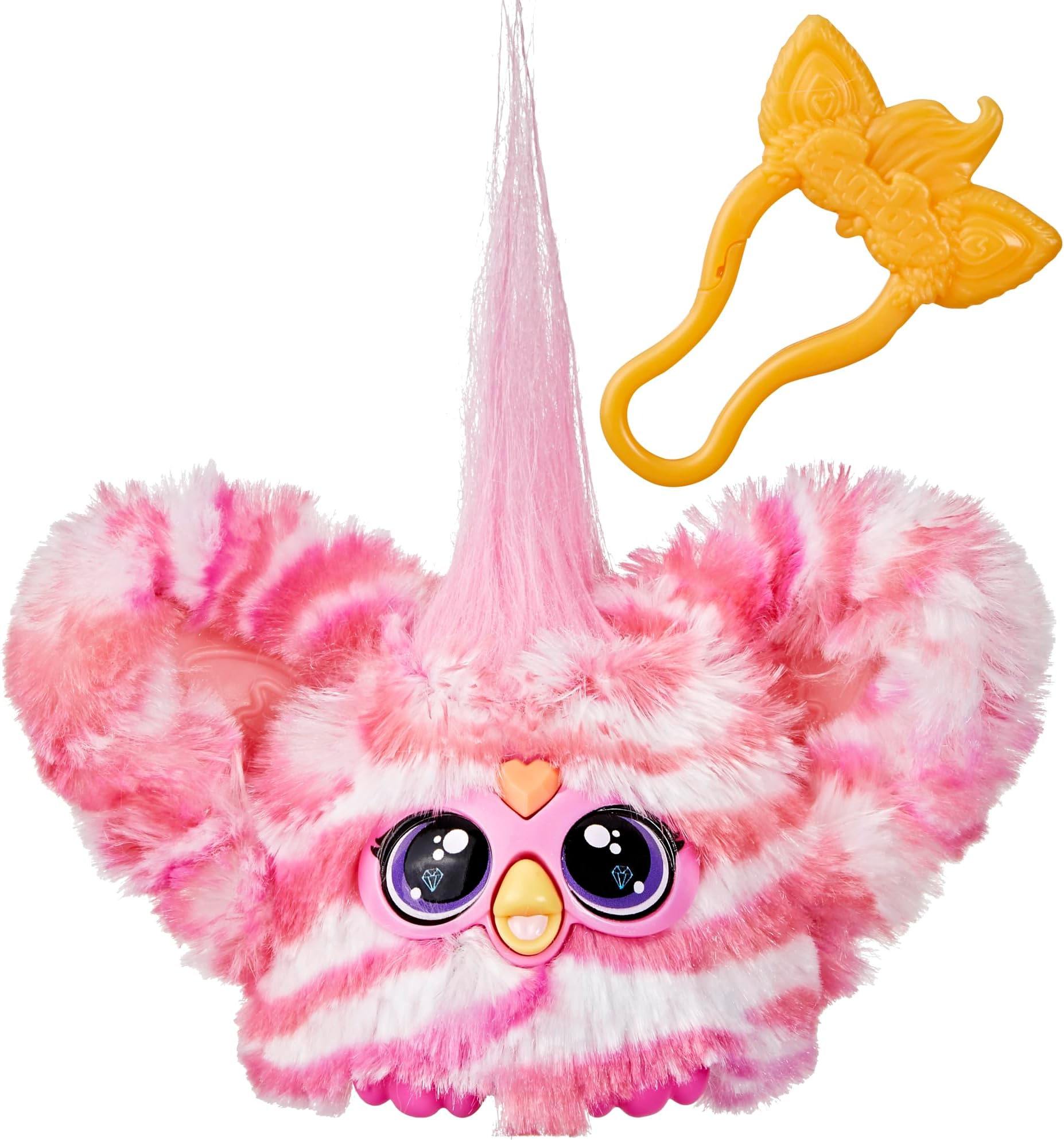 Furby Furblets - Series 3 Collectible - Bub-Lee Mini Electronic Plush Toy with Sounds for Kids, Interactive Talking Collectible, Soft to the Touch, Easter Gift, Pink