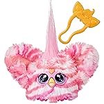 Furby Furblets Bub-Lee Mini Friend, 45+ Sounds & Music, Speaks Only Furbish, Electronic Plush Toys, Pink & White, Back to School Gifts, Ages 6+