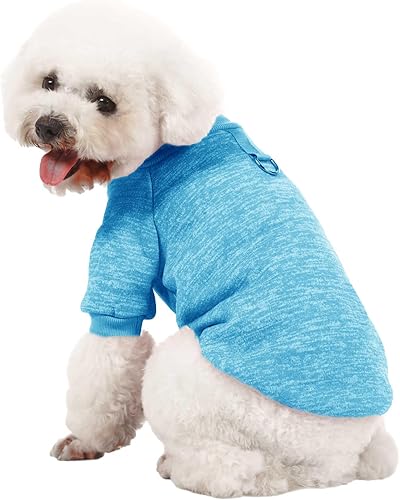 Miniatura 50 de Paquete de 3 suéteres para perro, suéteres para perros pequeños, ropa cálida y suave para mascotas para cachorros, gatos medianos y grandes, perros