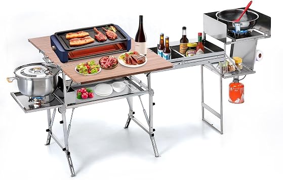 Mobile Kitchen D881/D882 Outdoor Magic Kitchen Mobile Folding Picnic RV Camping StoveSupport OEM