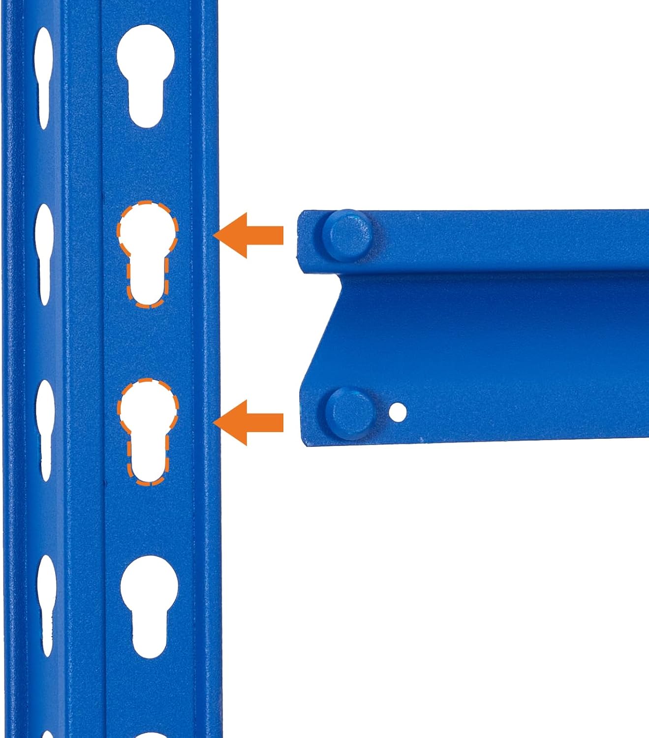 5 Tier Garage Shelving Unit, 2500 LB Capacity, 48x24 in Heavy Duty Adjustable Steel Storage Shelves, Freestanding Storage Racks for Basement Warehouse Shop