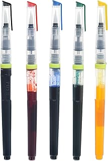 Elmaayergy L-50 MS-010 Set Of 5 Pieces Of Brush Pen Designed To Withstand Daily Use, Enhance Learning Experiences