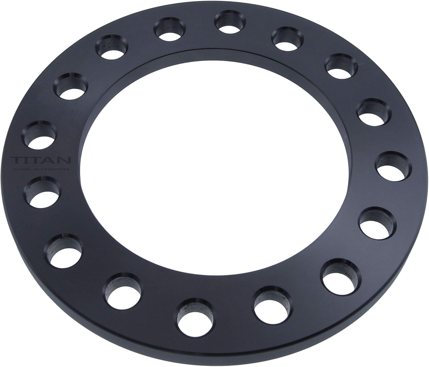1/2" 8x180 & 8x6.5 Wheel Spacers - Fits Chevy Suburban Silverado Fits GMC Sierra Yukon Fita Hummer Fits Dodge Fits Ram - 1/2 Inch (50mm), 8x180 & 8x165 - Pair of 2 - Black