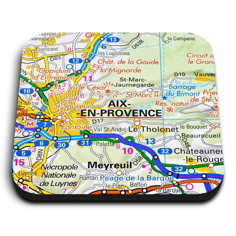 1 x Square MDF Fridge Magnet - Aix-en-Provence City France French Travel 44051