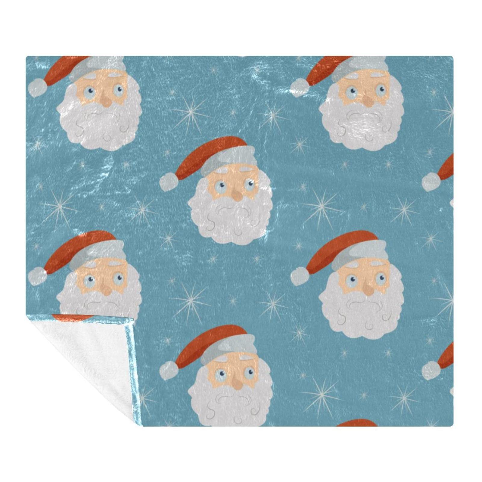 Couverture motif Père Noël amusant le cadeau idéal pour adultes et enfants