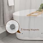 Barossa Design Linge de douche en plastique clair - Prime PEVA Linge de douche Rideau avec Gommets résistants à la rouille et 3 Aimants, imperméables mignon léger Standard Taille Rideaux de salle de bains - Effacer