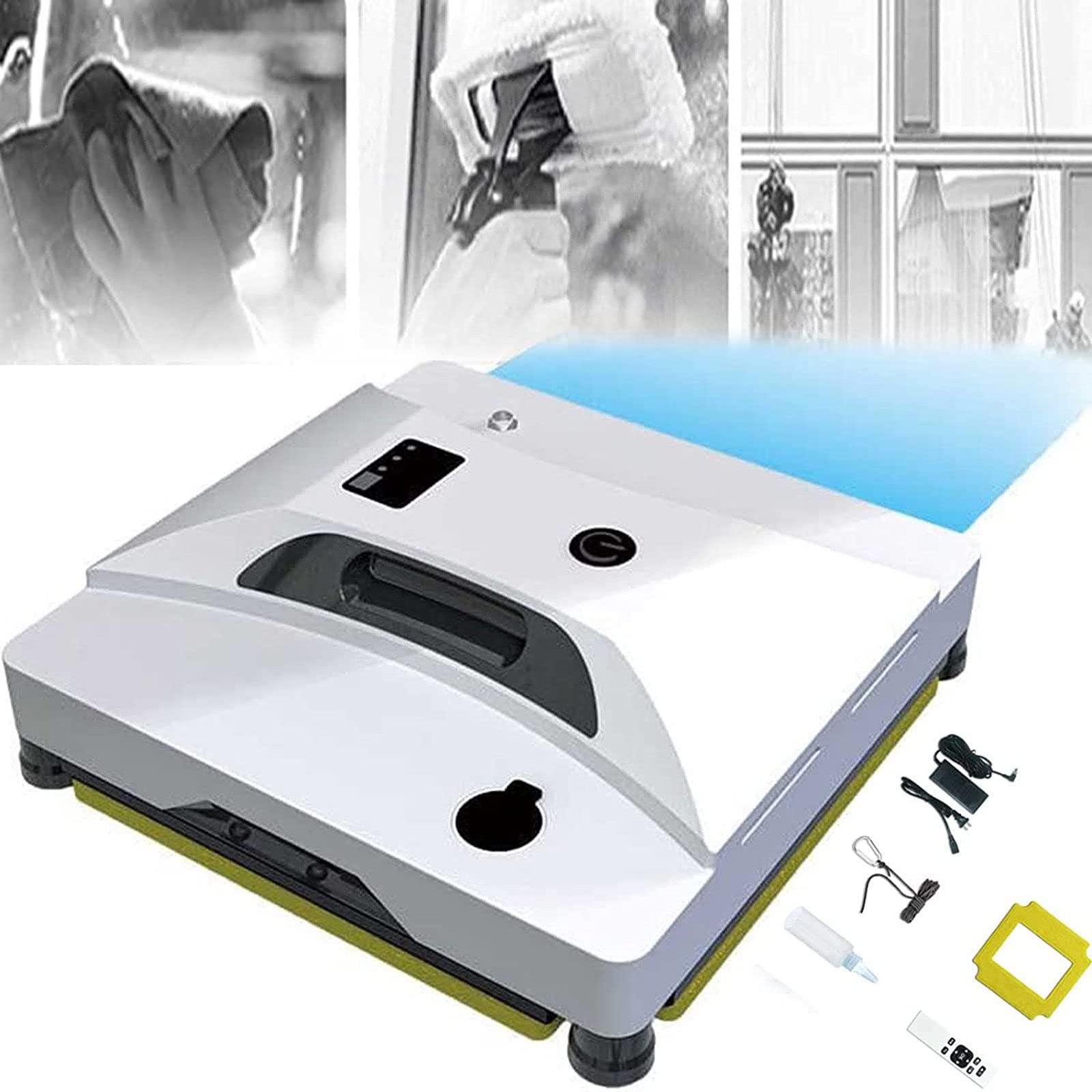 Robot limpiador de ventanas, aspiradora inteligente de vidrio, robot limpiador automático inteligente con spray de agua automático