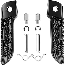 Motorcycle Black Front Foot pegs Footrests Bracket Set For Suzuki GSXR600 GSXR 750 2001-2018 and Suzuki GSXR1000 2001-2017