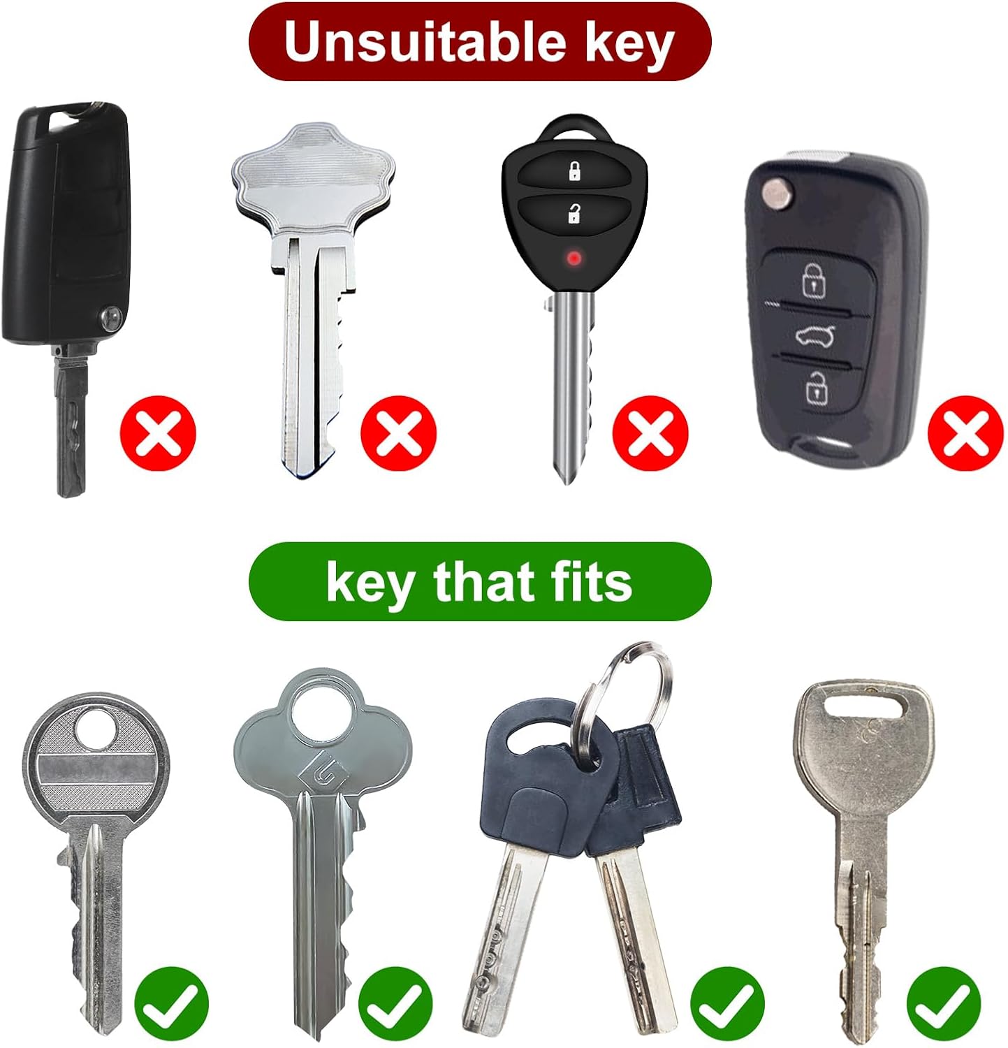 25 Pcs Flat Key Identifiers Covers, Colored Key Covers House Keys Cover Keys Toppers Keyes Cap Labels Tags Organizer Keycaps for House Car Fits Most Keyes (Colored)