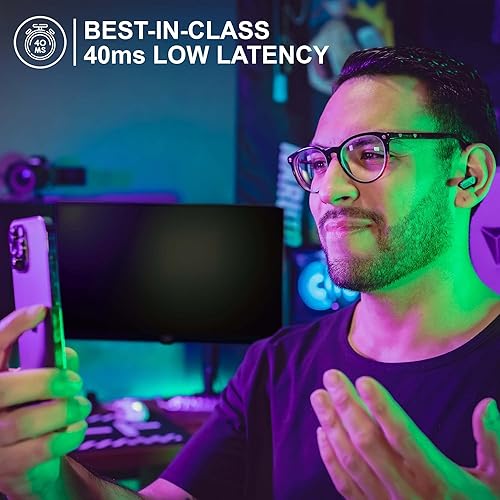 Miniatura 2 de New Soul S-Play Auriculares inalámbricos Bluetooth 40 ms de baja latencia juegos y entretenimiento en los oídos con micrófono resistente al agua