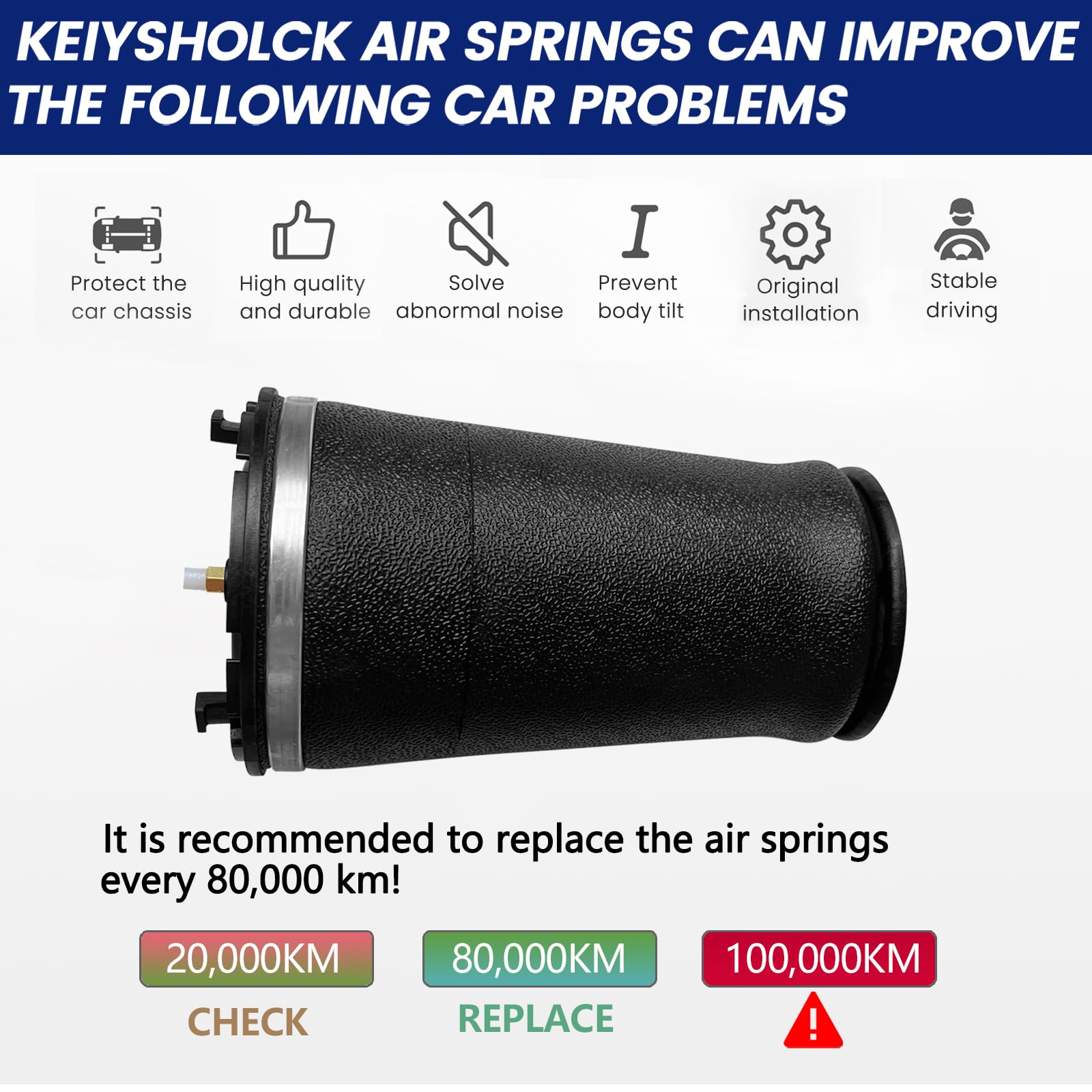 Rear Air Spring Bag Replacement For 04-07 Buick Rainier, 02-09 Chevy Trailblazer & GMC Envoy - OEM 15125532