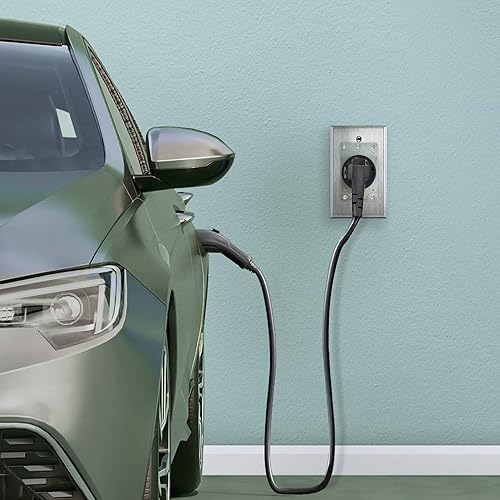 Miniatura 2 de SL-DR50A-4S Dispositivo de hoja recta de voltios, NEMA 14-50R, Receptáculo de rango de 50 amperios 125250V, toma de corriente de montaje empotrado,