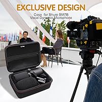 Vista 6 de LTGEM - Funda compatible con micrófono Shure SM7B / MV7+ / MV7X / MX7I / MV7 (solo funda)