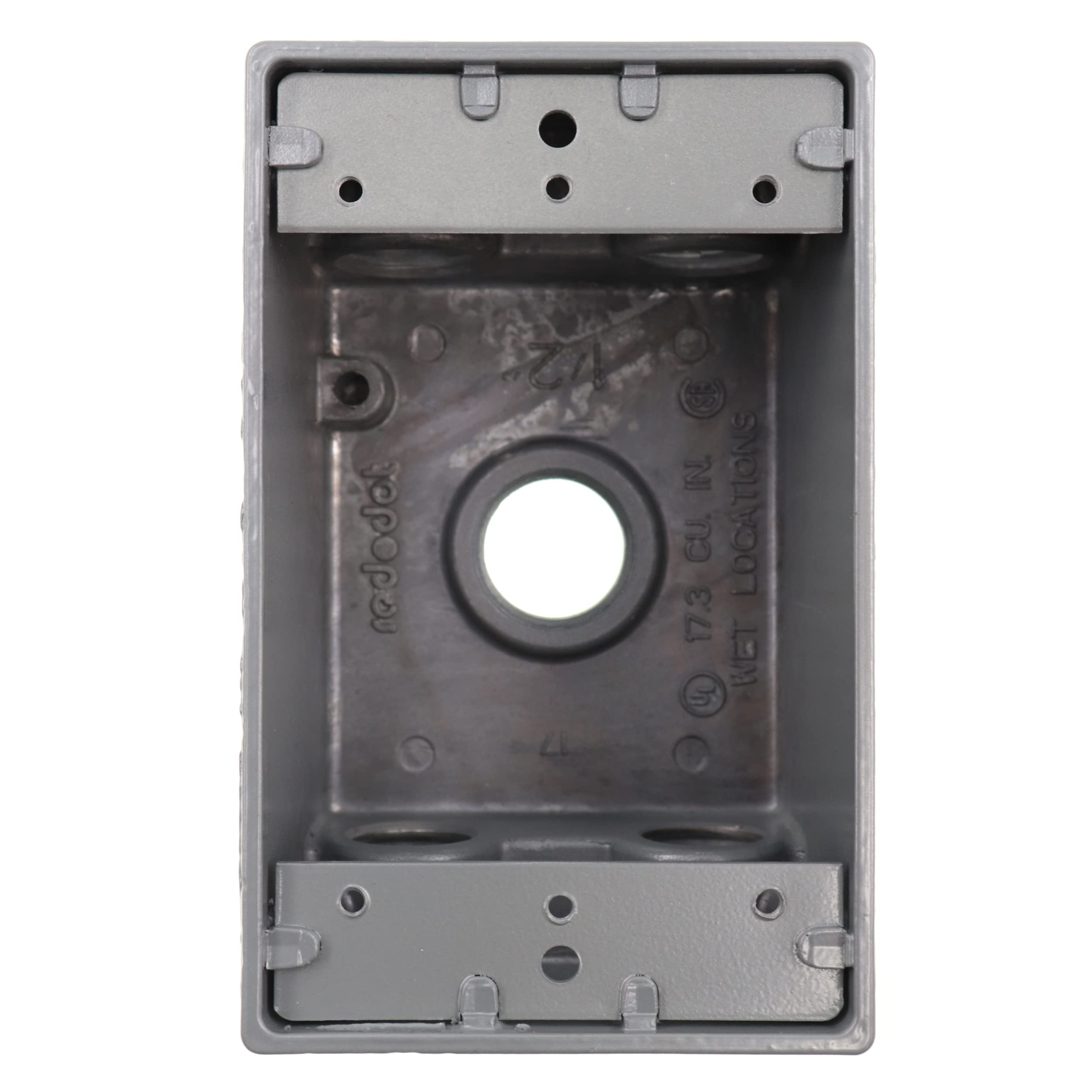 Red Dot IH5-1-LM Device Outlet Box, 1 Gang, 5 Hub, 2-13/16-Inch Width by 2-Inch Depth by 4-9/16-Inch Height, Silver-image-44