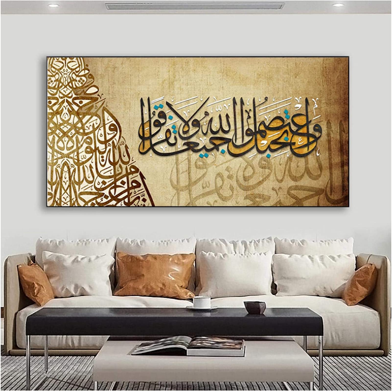 Peinture islamique sur toile premium art mural moderne aesthetic 40x80